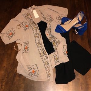 inLUV Beaded Nude Kimono